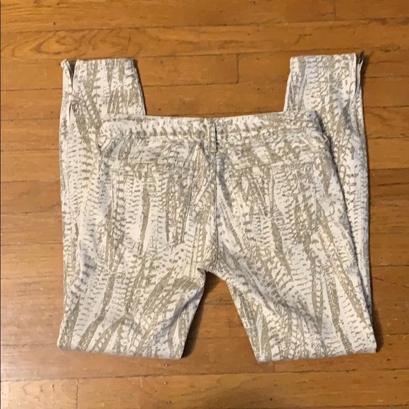 Boho plant leaves festival skinny jeans pants - Picture 2 of 4